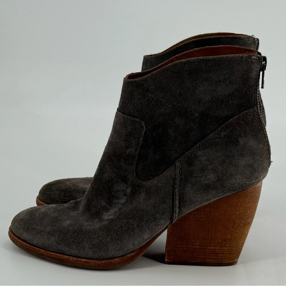 Kork-Ease‎ Lapra Western Bootie Gray Suede 7.5